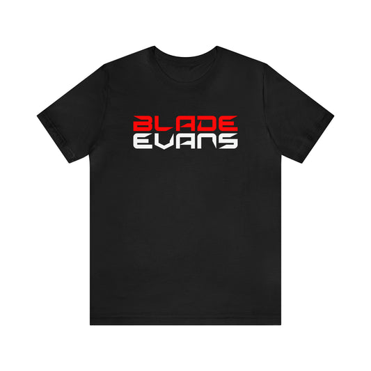 Brandon "Blade" Evans Black Fight Tee with Red/White Logo