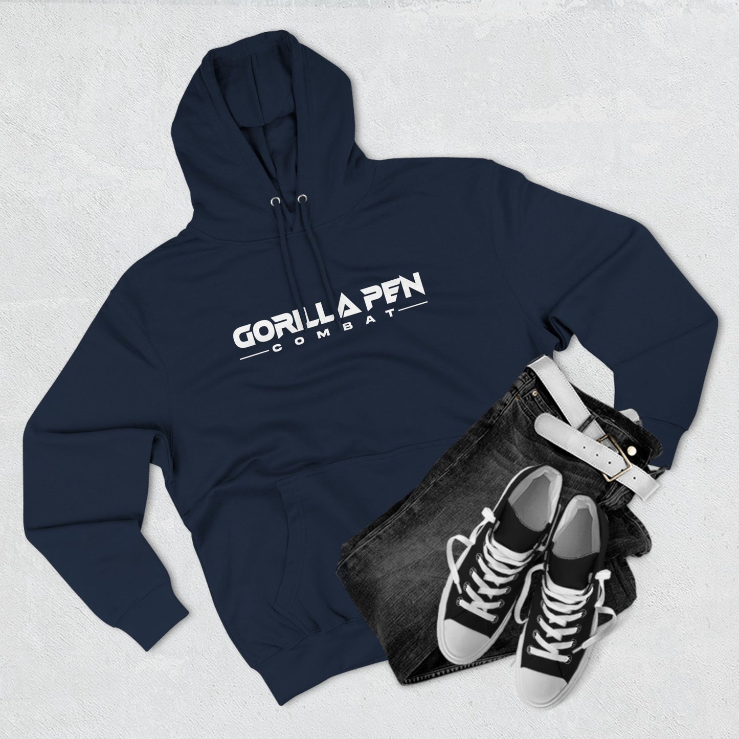 Gorilla Pen Combat Logo Three-Panel Fleece Hoodie