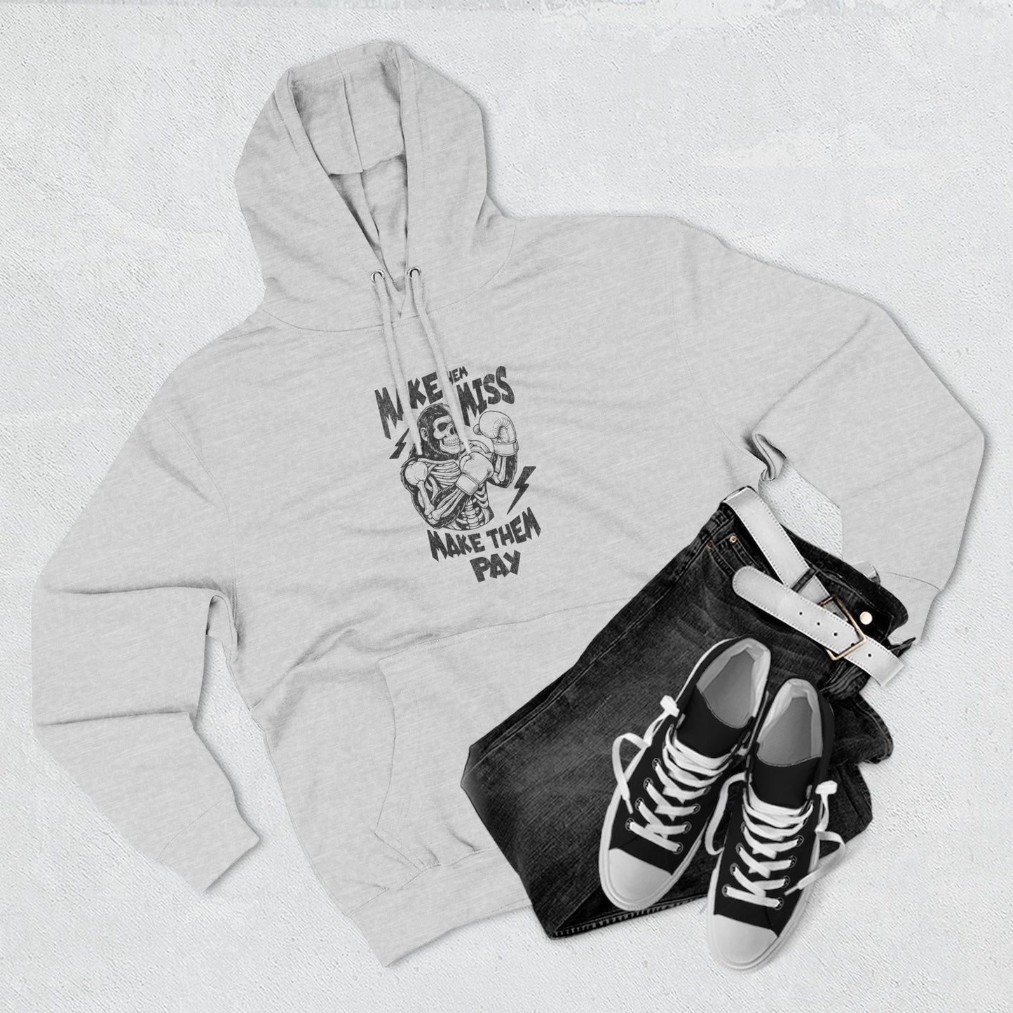 "Make 'Em Miss, Make 'Em Pay" Gorilla Pen Combat Graphic Hoodie