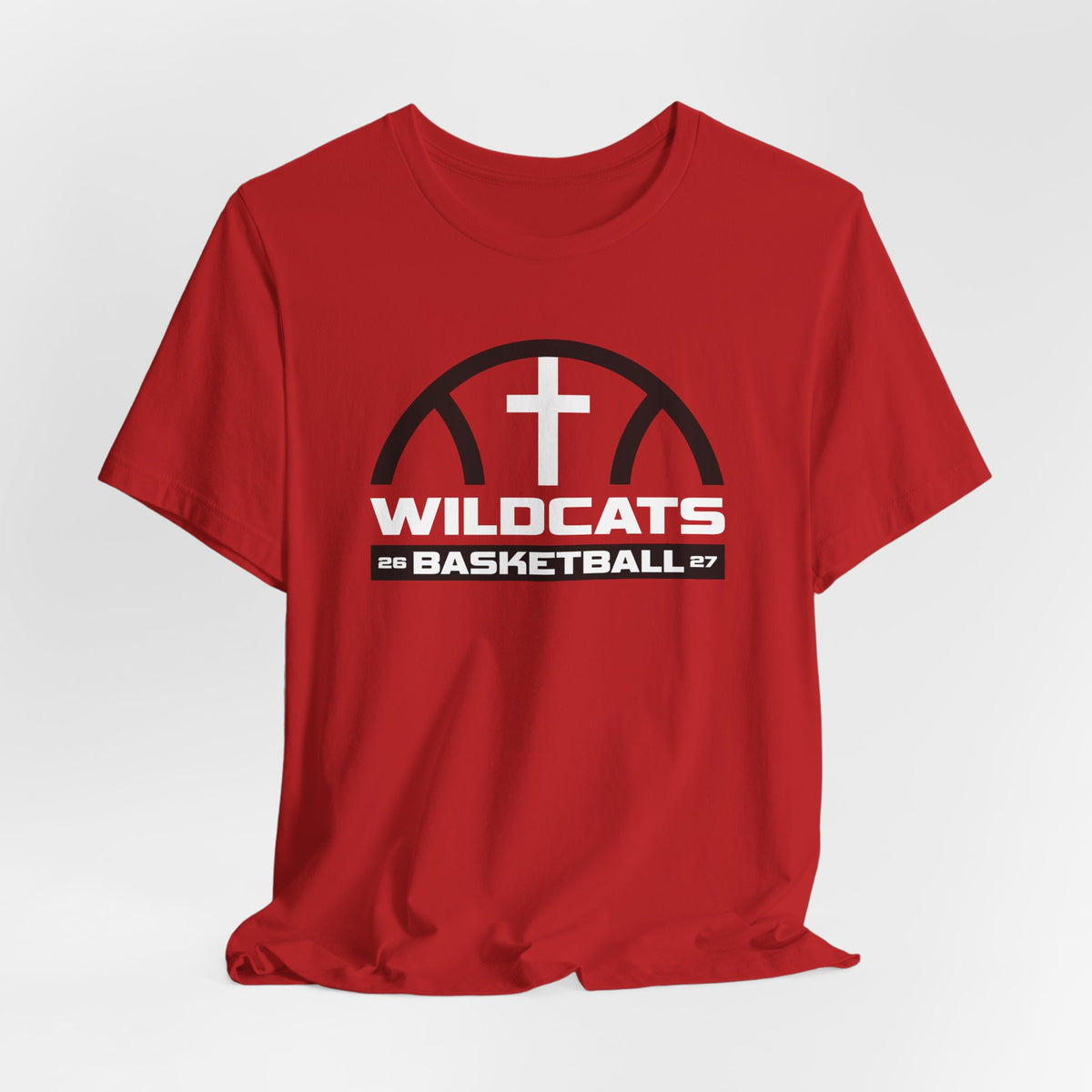 DM Wildcats Basketball Red Graphic Tee