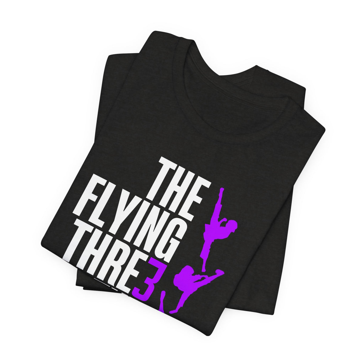 The Flying Three TKD Tee - PURPLE LOGO