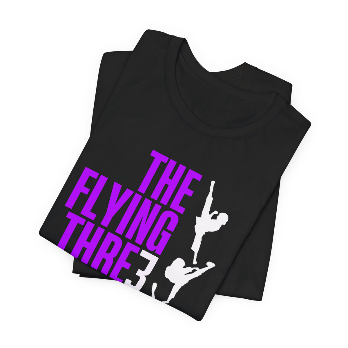 The Flying Three TKD T‑Shirt Purple Alternate