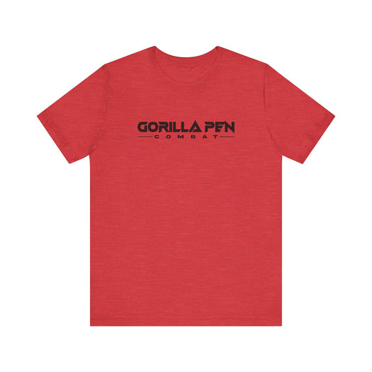 Gorilla Combat Throwback Logo Tee Black on Red