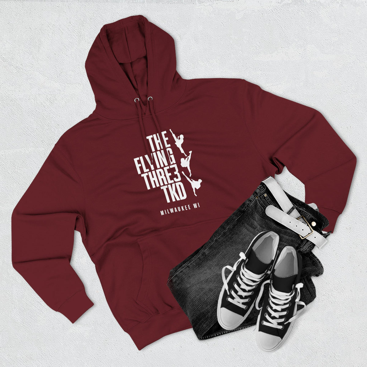 The Flying 3 Original Logo Hoodie