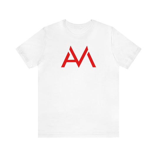 Aeden Metcalf White Fight Tee with American Flag