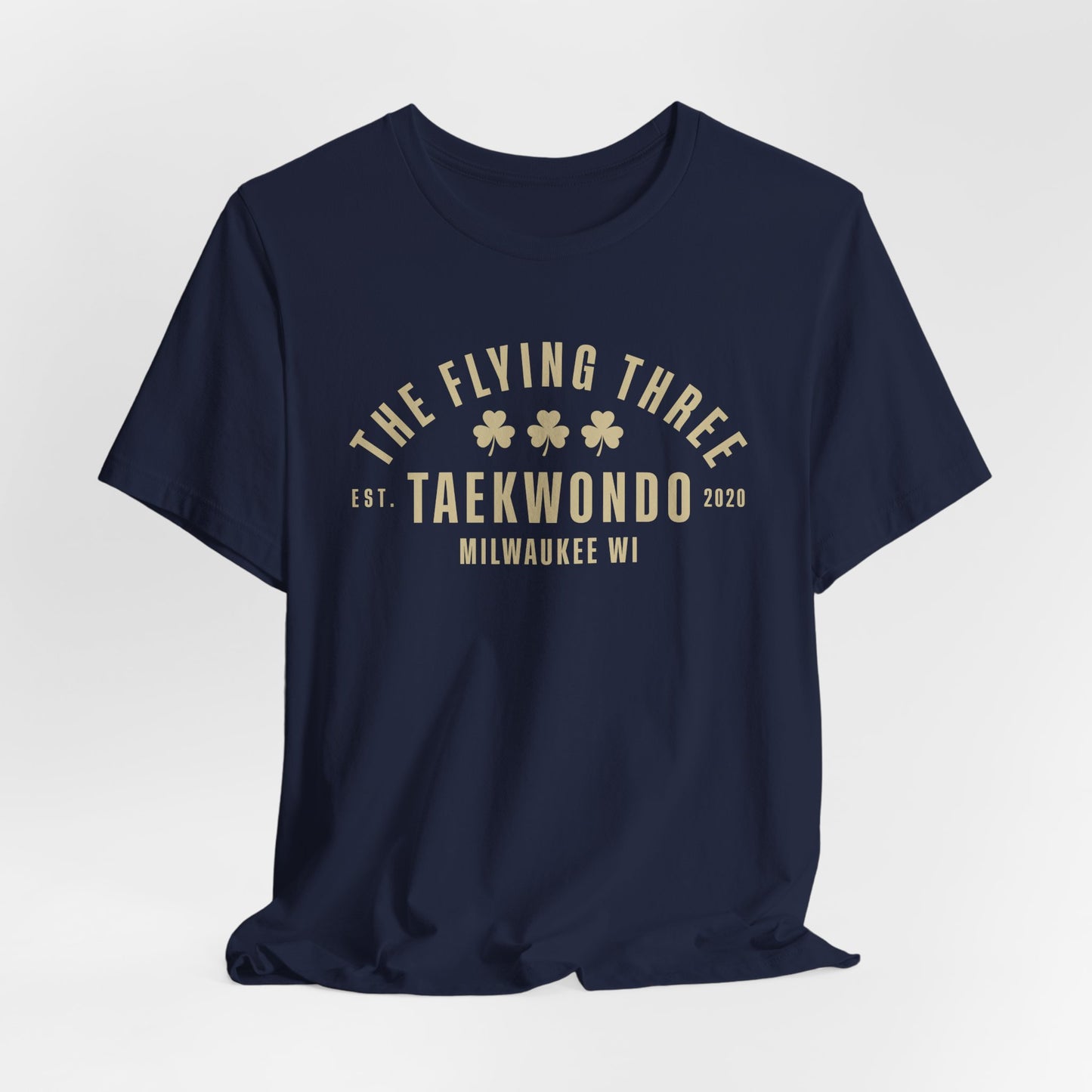 Taekwondo Club T‑Shirt — "The Flying Three" Milwaukee Martial Arts Tee