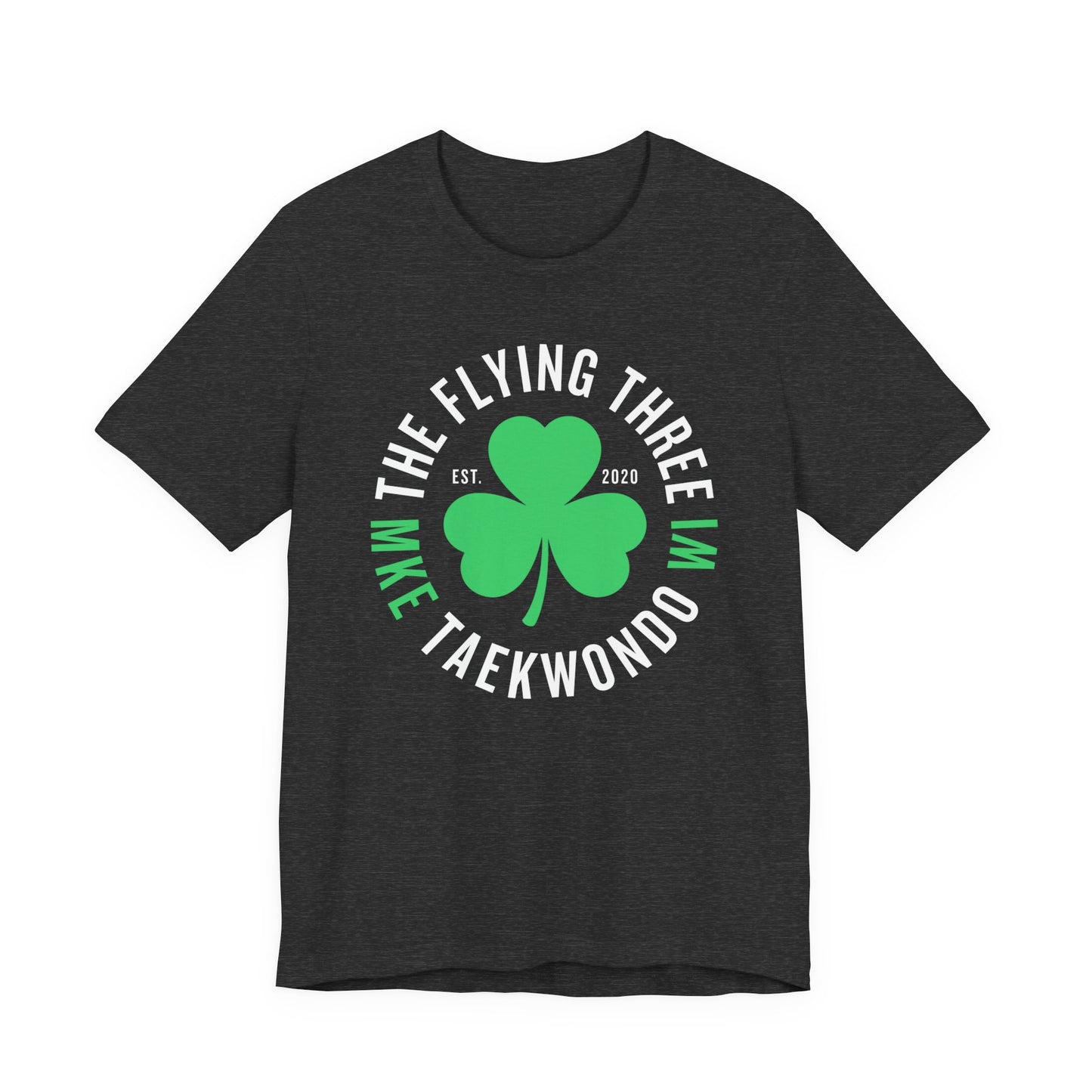 The Flying Three Taekwondo Alternate Shamrock Logo