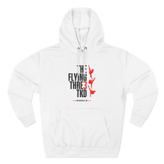 The Flying 3 TKD Warm-Up Fleece Hoodie (White)